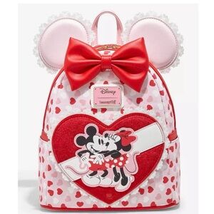 Loungefly Disney Mickey & Minnie Mouse Heart Ears Backpack - Scented